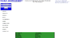 Desktop Screenshot of easyworksheet.com