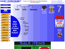 Tablet Screenshot of easyworksheet.com